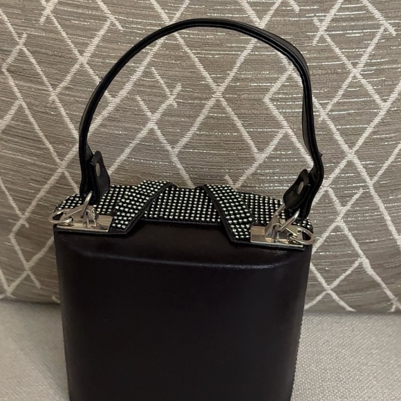 Black and Silver Studded Handbag - Picture 7 of 12